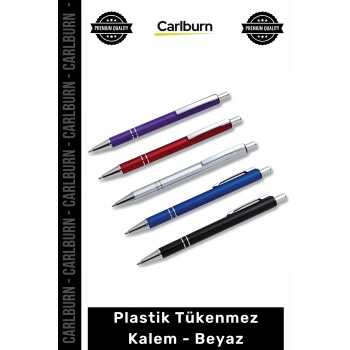 Özel Üretim Promosyon Baskılı Logo Uygulamalı Kaliteli Kurumsal Hediye Plastik Tükenmez Kalem Beyaz