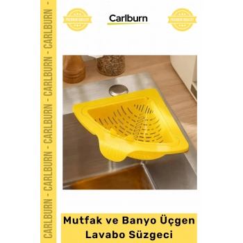 Özel Üretim Köşe Uyumlu Ergonomik Plastik Evye Organizer Atık Mutfak Banyo Üçgen Lavabo Süzgeci