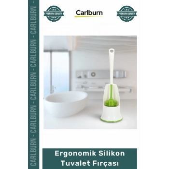 Özel Üretim Antibakteriyel Esnek Modern Hijyenik Standlı Tasarım Ergonomik Silikon Tuvalet Fırçası