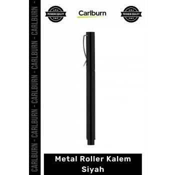 Özel Üretim Lüks Hediyelik Kurumsal Promosyon Ofis Aksesuarı Kaliteli Metal Roller Kalem Siyah