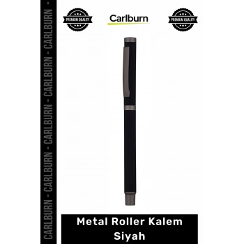Özel Üretim Lüks Promosyon Kurumsal Ofis Hediyelik Şık Tasarım Kaliteli Metal Roller Kalem Siyah