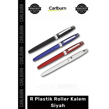 Özel Üretim Promosyon Logo Baskılı Kaliteli Ofis Kırtasiye Kurumsal R Plastik Roller Kalem Siyah