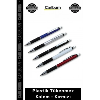 Özel Üretim Promosyon Logolu Kaliteli Kurumsal Ofis Şık Baskılı Plastik Tükenmez Kalem Kırmızı