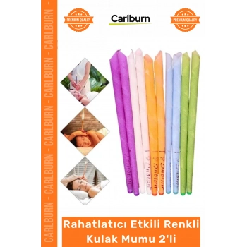 Özel Üretim Doğal Balmumu Hijyenik Kulak Temizleme Aparatı Rahatlatıcı Etkili Renkli Kulak Mumu 2li