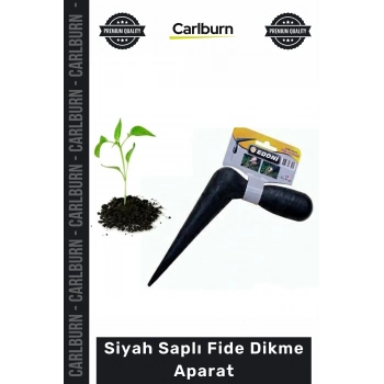 Özel Üretim Küçük Bahçe Bitki Çiçek Tohum Ekim Manuel Pratik Dayanıklı Siyah Saplı Fide Dikme Aparat