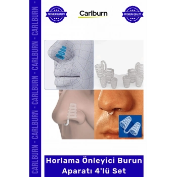 Özel Üretim Anti Snoring Silikon Nasal Dilator Rahat Nefes Horlama Önleyici Burun Aparatı 4lü Set