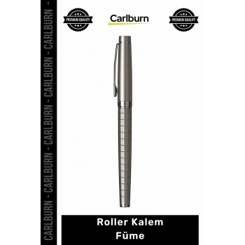 Özel Üretim Dayanıklı Metal Gövde Ergonomik Tasarım Şık Ofis Hediyesi Prestijli Roller Kalem Füme