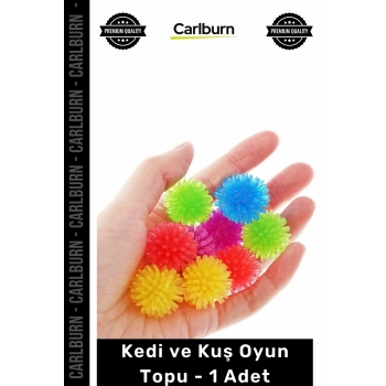 #Petshop İnteraktif Renkli Çıngıraklı Dayanıklı Eğlenceli Egzersiz Pet Kedi Kuş Oyun Topu