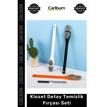 Özel Üretim Silikon Tırtıklı Hijyenik Banyo Ergonomik Pratik Klozet Detay Temizlik Fırçası Seti