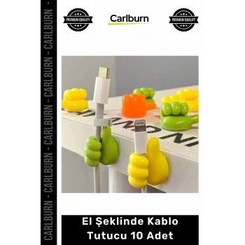 #Organizer Masaüstü Ofis Ev Kablo Düzenleyici Yönetim Sabitleyici El Şeklinde Kablo Tutucu 10 Adet