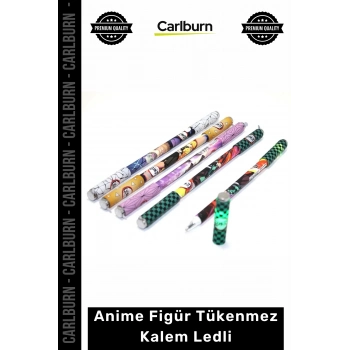 Işıklı Hediye Koleksiyonluk Ofis Okul Kırtasiye Karakter Tasarım Anime Figür Tükenmez Kalem Ledli