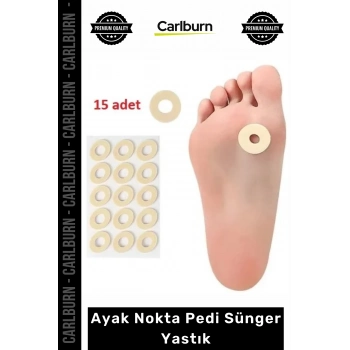 #AyakBakım 15li Paket Yumuşak Konforlu Baskı Azaltıcı Ortopedik Destek Ayak Nokta Pedi Sünger Yastık