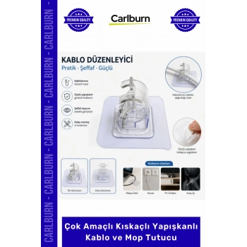 Özel Üretim Duvar Organizer Pratik Askı Düzenleyici Çok Amaçlı Kıskaçlı Yapışkanlı Kablo Mop Tutucu