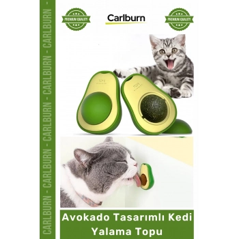 #Petshop Kedi Otu Topu Doğal Diş Temizleyici Sağlıklı Eğitici Avokado Tasarımlı Kedi Yalama Topu