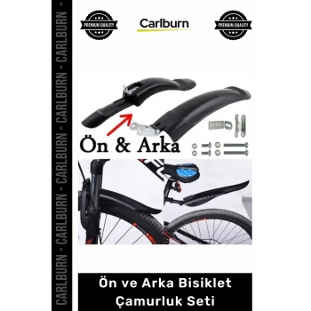 #Bisiklet Siyah Esnek Plastik Şehir Yol Bisikleti Jant Uyumlu Ön Arka Bisiklet Çamurluk Seti