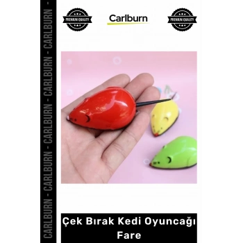 #Petshop Eğlenceli Hareketli İnteraktif Refleks Geliştirici Ekonomik Çek Bırak Kedi Oyuncağı Fare