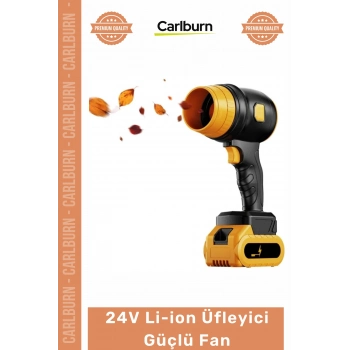 #Fan Şarjlı Kablosuz Taşınabilir Dayanıklı Bahçe Atölye Hızlı Pratik 24V Liion Üfleyici Güçlü Fan