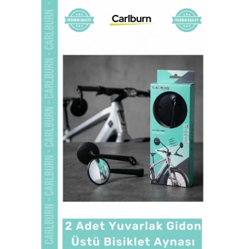 #Ayna 360 Derece Dönebilen Geniş Açılı Konveks 2 Adet Yuvarlak Gidon Üstü Bisiklet Aynası