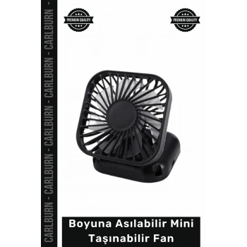 #Vantilatör Fonksiyonel Serinletici Şarj Edilebilir USB Boyuna Asılabilir Mini Taşınabilir El Fanı