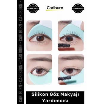 Özel Üretim Maskara Eyeliner Uygulama Aparatı Pratik Makyaj Aksesuarı Silikon Göz Makyajı Yardımcısı