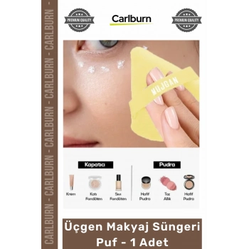 #Kozmetik Profesyonel Fondöten Uygulama Bandı Detay Bölge Hassas Ten Üçgen Makyaj Süngeri