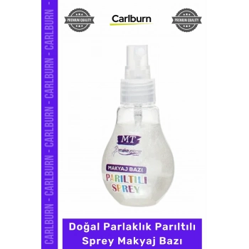 #Kozmetik Işıltılı Aydınlık Pürüzsüz Canlı Görünüm Doğal Parlaklık Parıltılı Sprey Makyaj Bazı