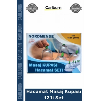 #Hacamat Profesyonel Vakumlu Pompalı Hijyenik Terapi Gereçleri Hacamat Masaj Kupası 12li Set