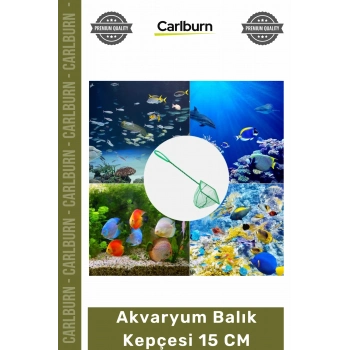 Özel Üretim Kaliteli Dayanıklı İnce Gözenekli Fileli Sağlam Gövdeli Akvaryum Balık Kepçesi 15 CM