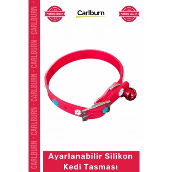 #Petshop Yumuşak Konforlu Ayarlanabilir Şık Dayanıklı Su Geçirmez Esnek Hafif Silikon Kedi Tasması