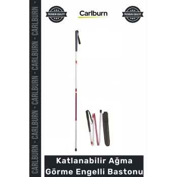 Özel Üretim Katlanabilir Hafif Alüminyum Ergonomik Tasarım Kaliteli Ağma Görme Engelli Bastonu