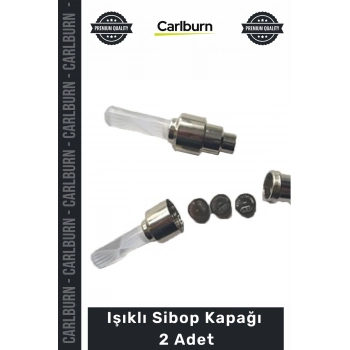 #Sibop Sensörlü Ledli Fosforlu Pembe Mavi Otomobil Bisiklet Motosiklet Işıklı Sibop Kapağı 2 Adet