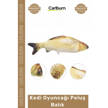 #Petshop Gerçekçi Tasarım Yumuşak Peluş Kumaş Av İçgüdüsü Destekleyen Kedi Oyuncağı Peluş Balık