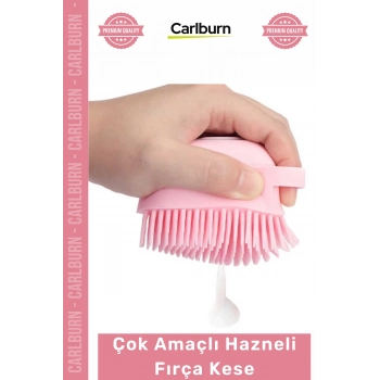 Özel Üretim Yumuşak Silikon Banyo Masaj Şampuan Duş Jeli Hazneli Vücut Çok Amaçlı Hazneli Fırça Kese