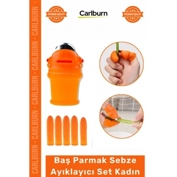 Özel Üretim Silikon Koruyucu Bahçe Mutfak Hasat Bıçağı Pratik Baş Parmak Sebze Ayıklayıcı Set Kadın