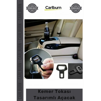 #Açacak Emniyet Kemeri Görünümlü Pratik Araba İçi Metal Cam Şişe Kemer Tokası Tasarımlı Açacak