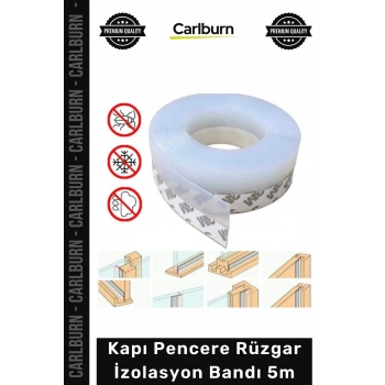 Özel Üretim Isı Toz Yalıtımı Sağlayan Sürgülü Cam Kapı Altı Kapı Pencere Rüzgar İzolasyon Bandı 5m