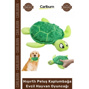 #Petshop Yumuşak Sesli Diş Kaşıyıcı Köpek Eğitici Hışırtlı Peluş Kaplumbağa Evcil Hayvan Oyuncağı