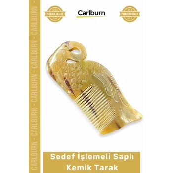 Özel Üretim Antistatik Saç Bakım Ergonomik Kompakt Hediye Seçeneği Şık Kuğu Tasarımlı Kemik Tarak