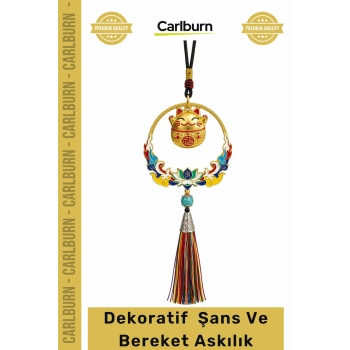 #Askılık Dekoratif Model 5 Altın Çember Bereket Kedi Püskül Duvar Araba Şans Bereket Askılık