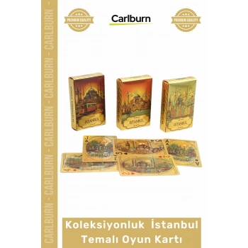 Özel Üretim Tasarım İskambil Destesi Poker Batak Koleksiyonluk Modern İstanbul Temalı Oyun Kartı