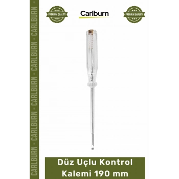 #KontrolKalemi Sağlam Elektrikçi El Aleti Çelik Uçlu Kaliteli Dayanıklı Düz Uçlu Kontrol Kalemi 190 mm