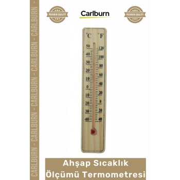 Özel Üretim Naturel Duvar Tipi 15cm Küçük Boy Ahşap Oda Sıcaklığı Sıcaklık Ölçümü Termometresi