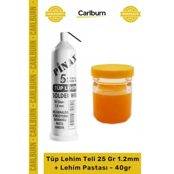 #LehimTeli Kaliteli Elektronik Havya Uyumlu Takım Tüp Lehim Teli 25 Gr 12mm + Lehim Pastası 40gr