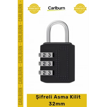 #AsmaKilit Güvenlik Emniyet Çelik Zırhlı Uzun Ömürlü Dayanıklı Kaliteli Şifreli Asma Kilit 32mm