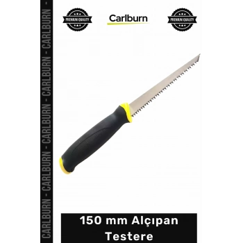 #Testere Profesyonel Çift Taraflı Isıl İşlem Çelik Bıçaklı Ergonomik Sert 150 mm Alçıpan Testere