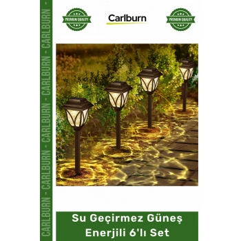 #Solar Dekoratif Su Geçirmez Güneş Enerjili Led 6lı Seti Solar Bahçe Aydınlatması Gün Işığı Aydınlatma