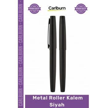 #Kalem Kurumsal Hediye Lüks Tasarım Şık Kaliteli Ofis Gereci Prestij Metal Roller Kalem Siyah