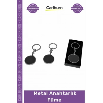 Özel Üretim Lüks Şık Tasarım Kaliteli Dayanıklı Promosyon Hediyelik Lazer Metal Anahtarlık Füme