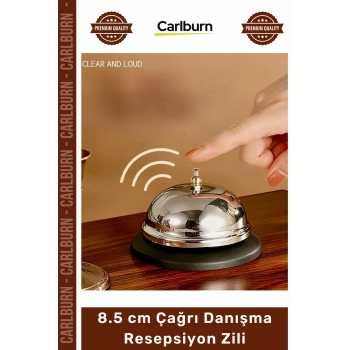 #Zil Gümüş Renk 8.5cm Metal Masa Lobi Otel Ofis Çağrı Servis Danışma Tezgah Resepsiyon Zili