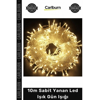 #LedIşık Dekoratif Yılbaşı Aydınlatma Kaliteli Dayanıklı Soft 10m Sabit Yanan Led Işık Gün Işığı